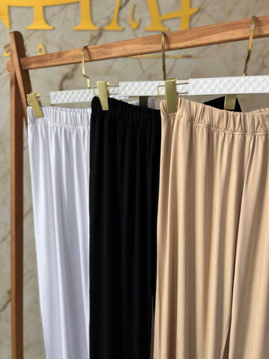 Pantalon large coton