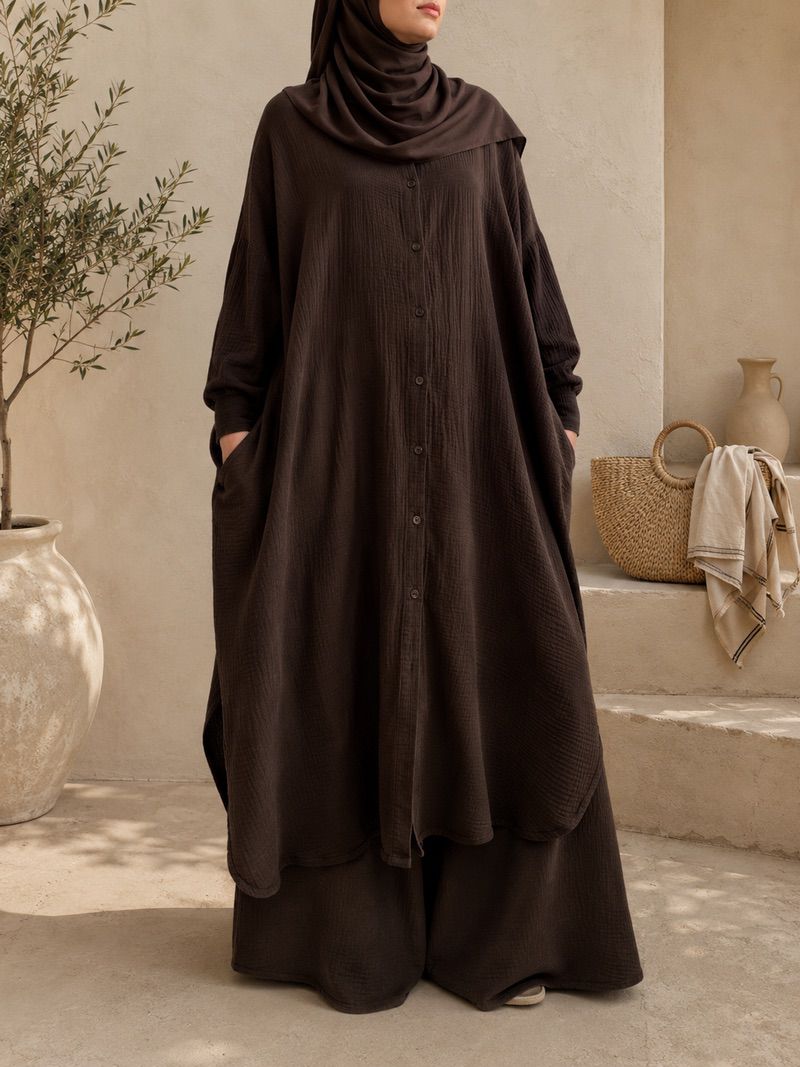 Ensemble Oversize – 100% Coton Texturé