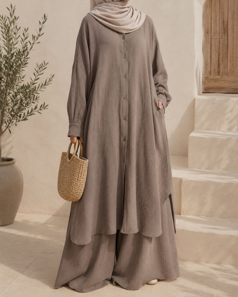 Ensemble Oversize – 100% Coton Texturé