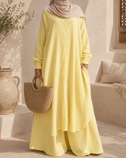 Ensemble Oversize – 100% Coton Texturé