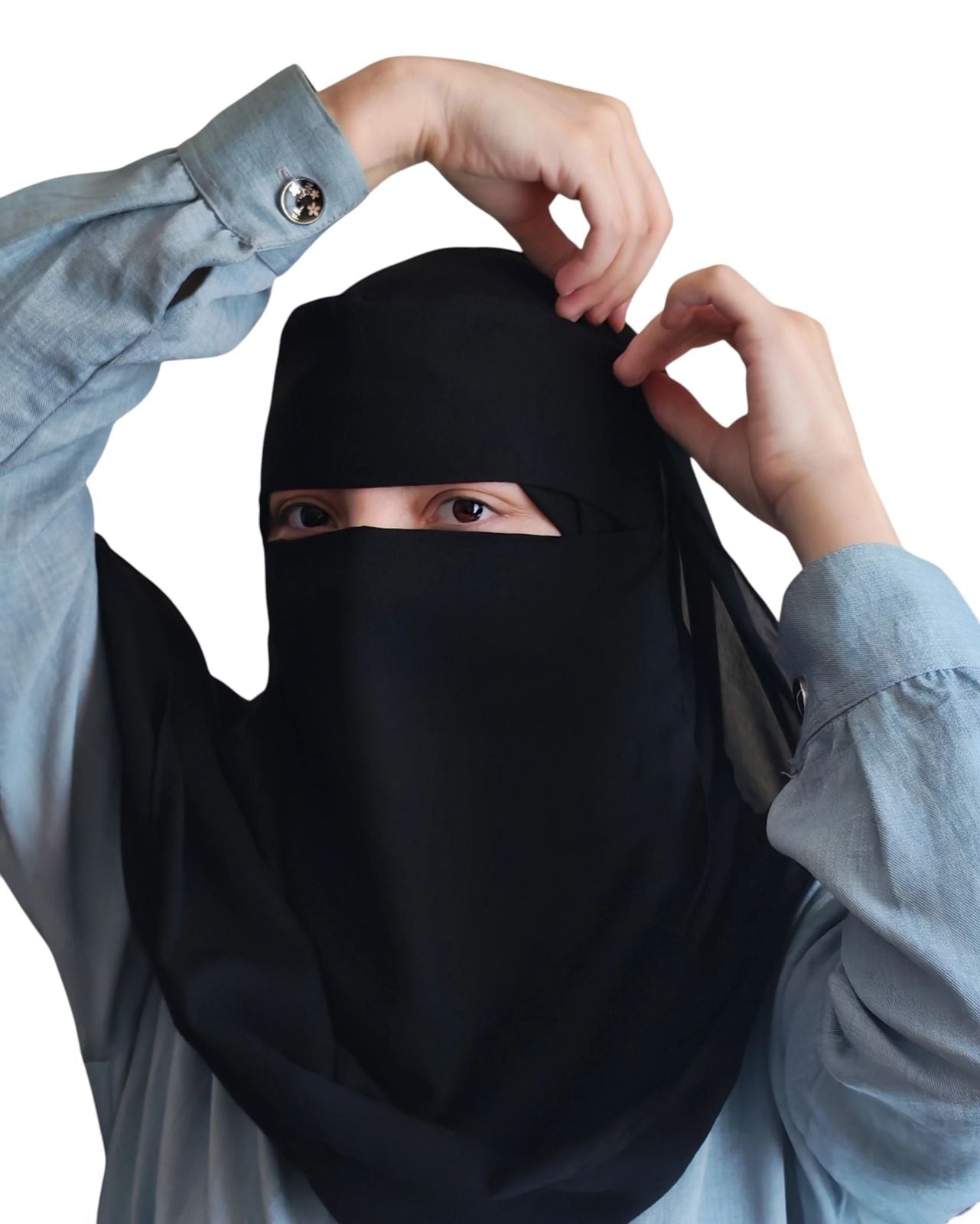 Niqab, voile et élastique